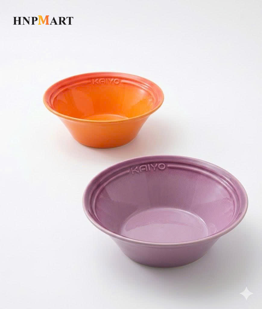 Bộ 2 Bát Tô Rainbow Kaiyo, Size 20, 22Cm (Màu Cam, Tím) - Ảnh 4