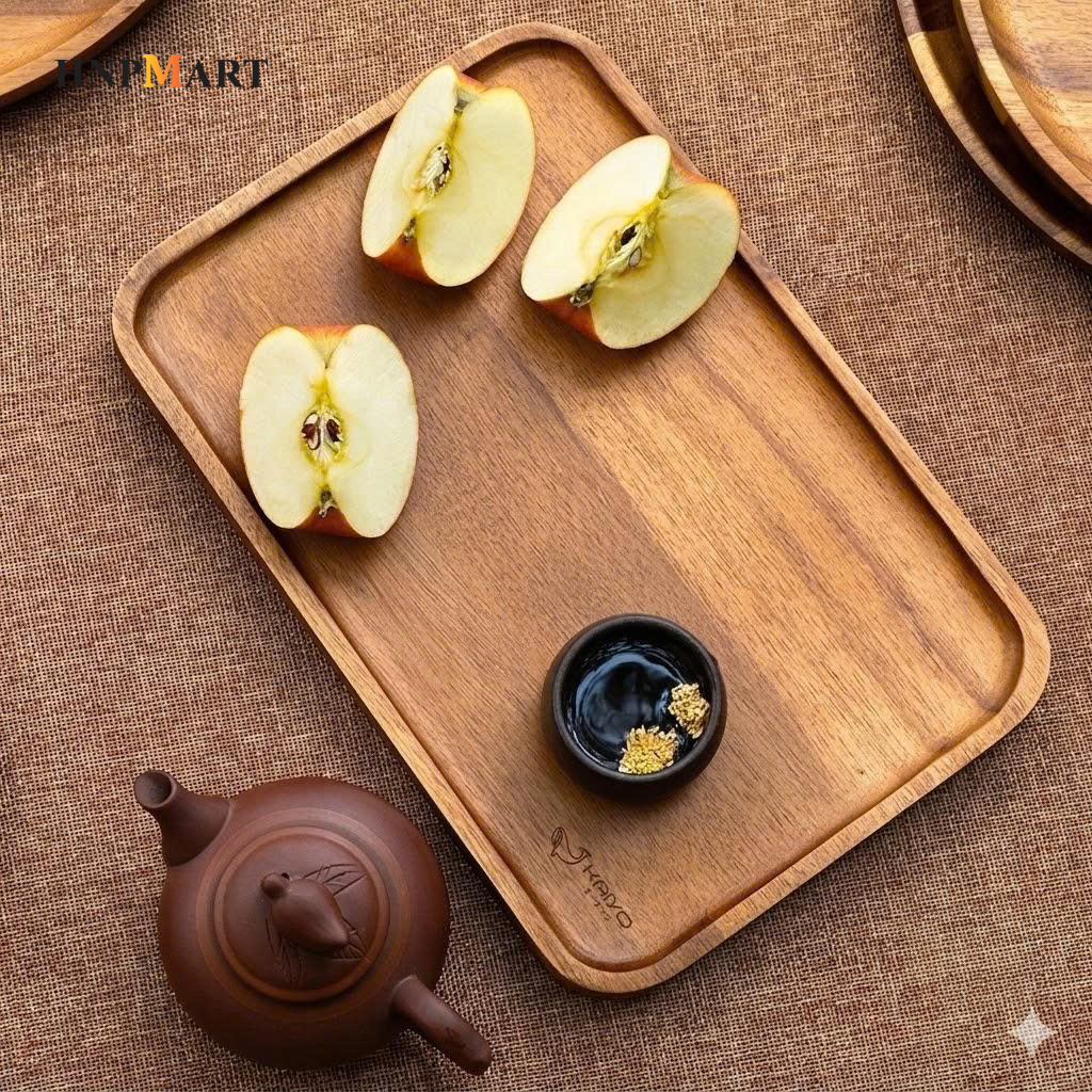 Khay Trà Bằng Gỗ Kaiyo (25X40Cm) - Ảnh 4
