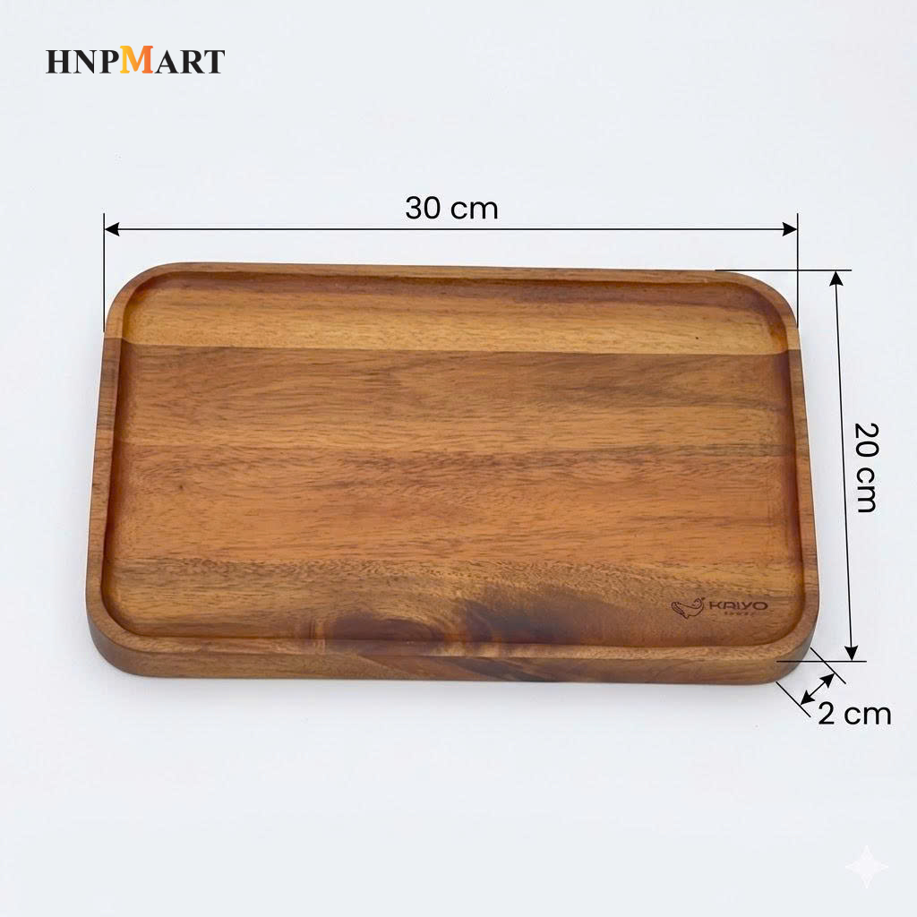 Khay Trà Bằng Gỗ Kaiyo (25X40Cm) - Ảnh 5
