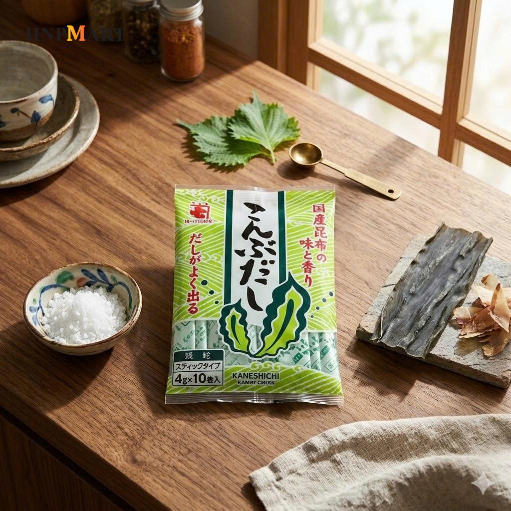 Hạt Nêm Rong Biển & Cá Ngừ Kaneshishi Dashi (4g x 10 gói) - Ảnh 5