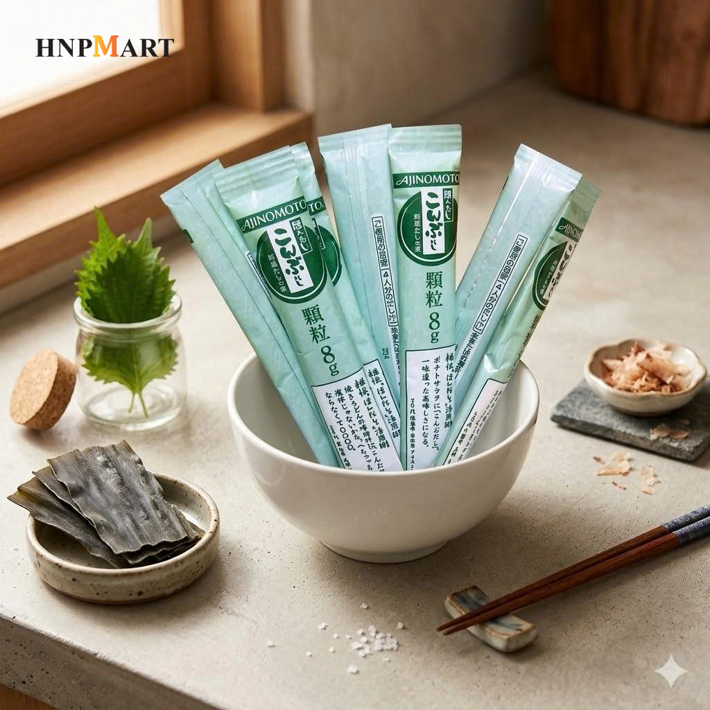 Hạt Nêm Rong Biển & Cá Ngừ Kaneshishi Dashi (4g x 10 gói) - Ảnh 6