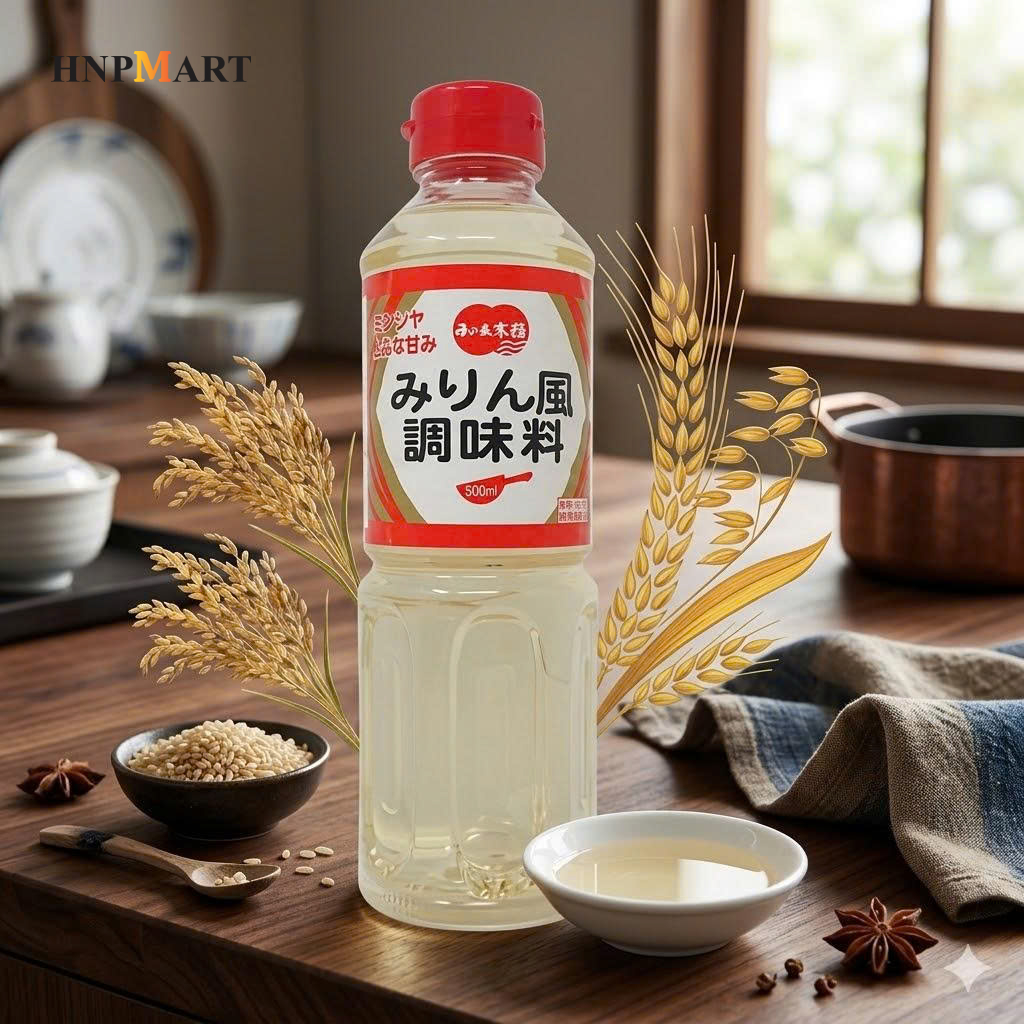 Rượu Nấu Ăn Mirin Hinode 500ml - Ảnh 5