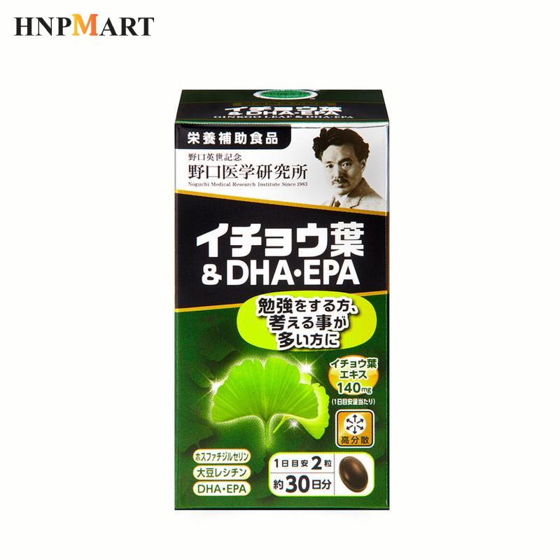 TPBVSK Tăng Cường Tuần Hoàn Máu Lên Não GINKGO LEAF & DHA.EPA Noguchi 60 viên - Ảnh 3