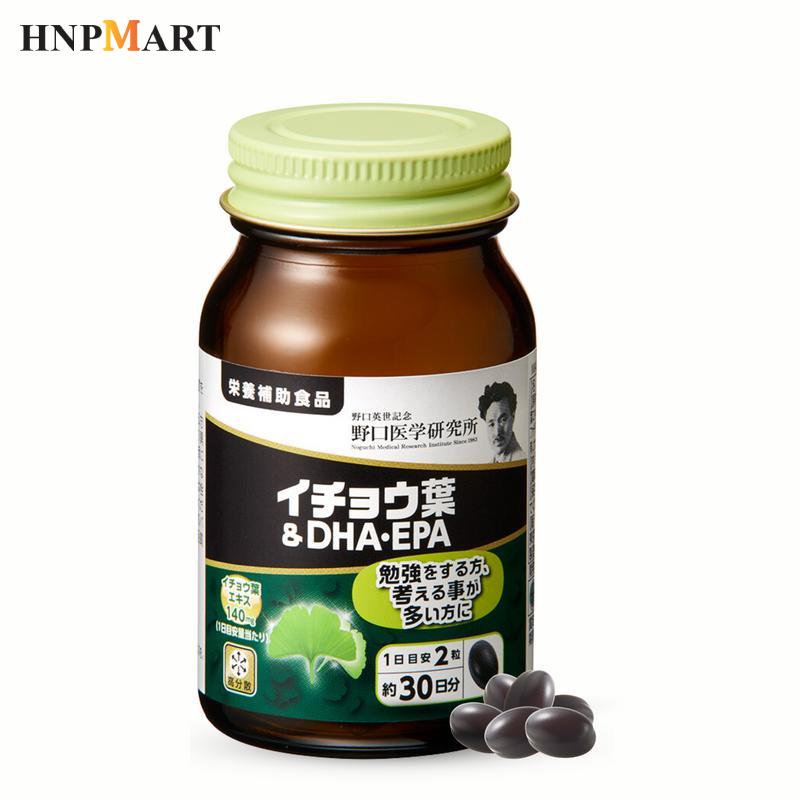 TPBVSK Tăng Cường Tuần Hoàn Máu Lên Não GINKGO LEAF & DHA.EPA Noguchi 60 viên - Ảnh 2