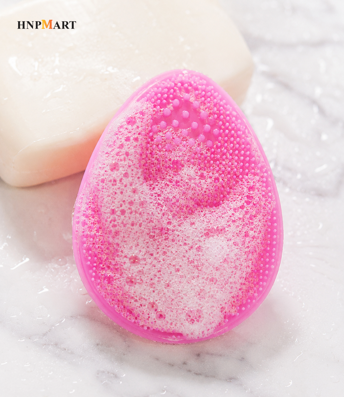 Miếng rửa mặt sillicon Seiwapro Loven Make Cleansing Pad Nhật Bản - Ảnh 2