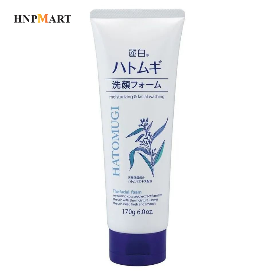 sữa rửa mặt hatomugi 170g trắng