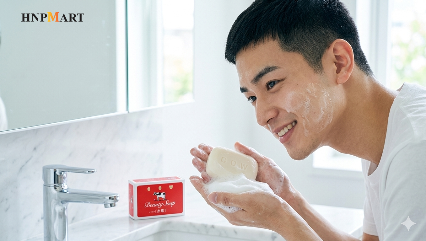 XÀ PHÒNG TẮM COW BEAUTY SOAP 100g - Ảnh 3