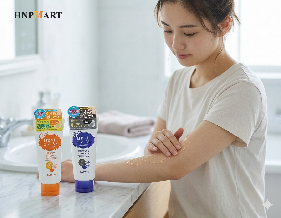 Tẩy da chết Rosette peeling gel xanh - vàng 120g - Ảnh 3