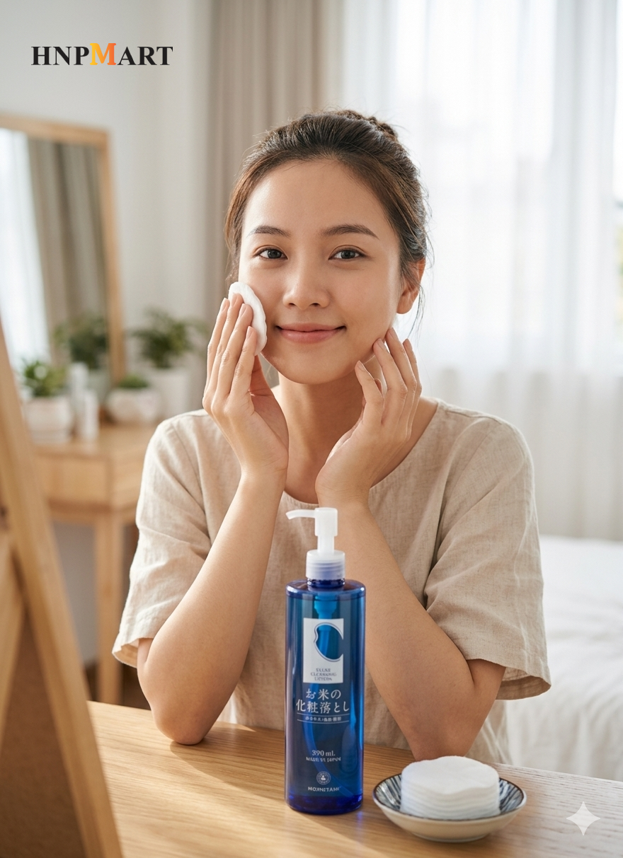 Nước Tẩy Trang Dưỡng Trắng MOMOTANI White moisture clear cleasing lotion 390ml - Ảnh 3