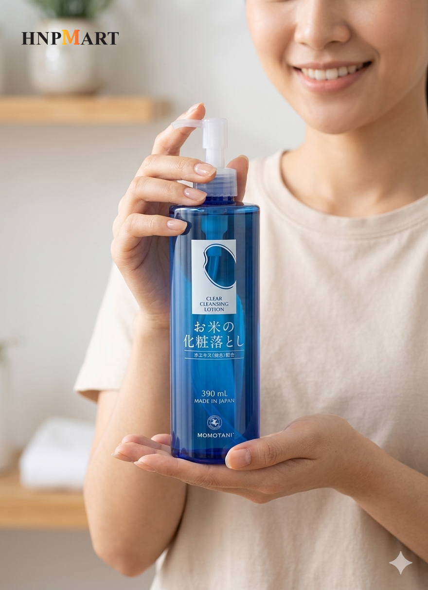 Nước Tẩy Trang Dưỡng Trắng MOMOTANI White moisture clear cleasing lotion 390ml - Ảnh 4