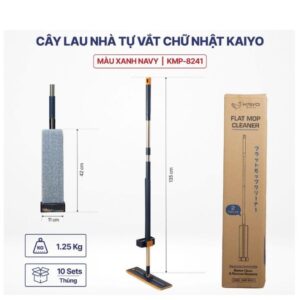 Cây Lau Nhà Tự Vắt Chữ Nhật Kaiyo Xanh Navy