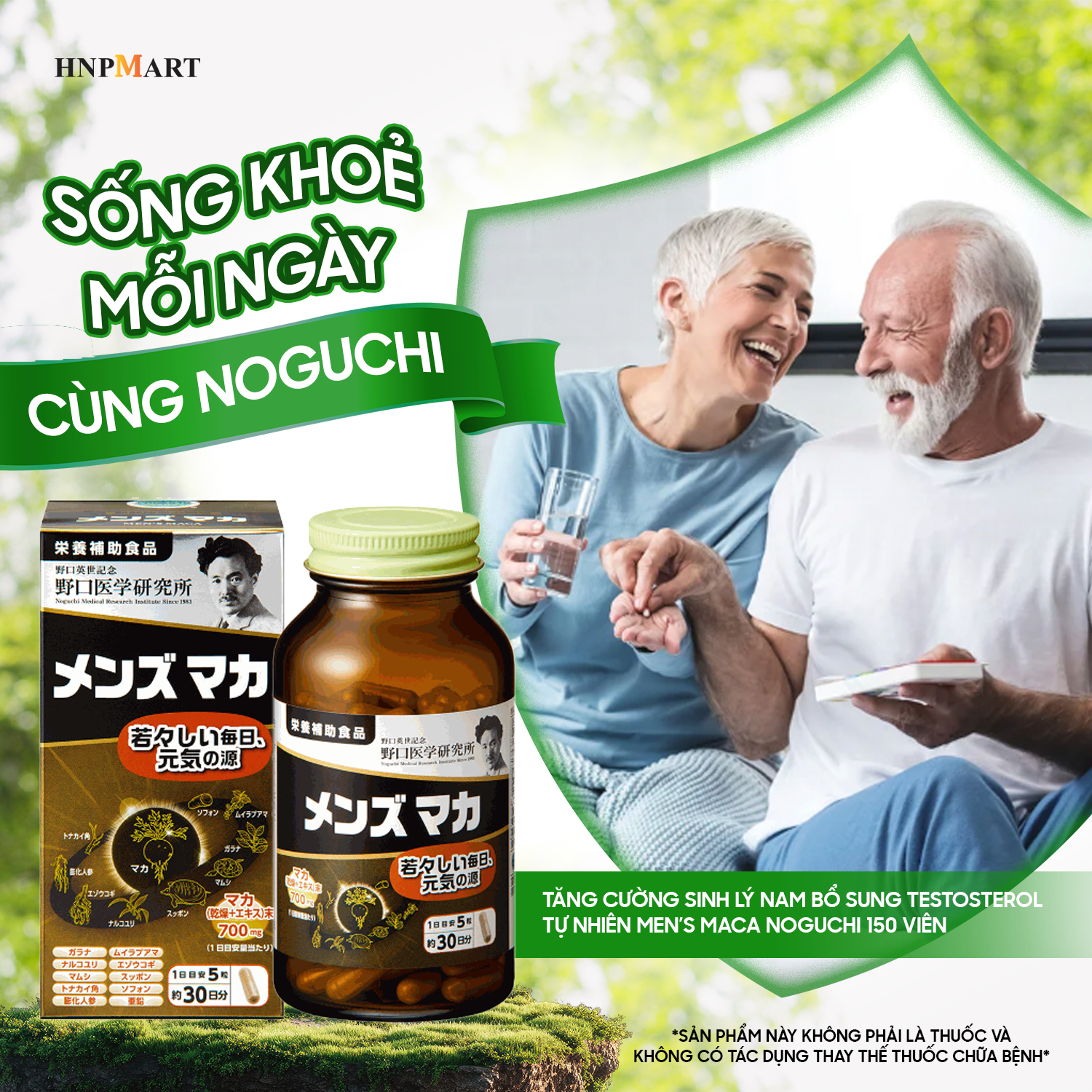 TPBVSK Tăng Cường Sinh Lý Nam Bổ Sung Testosterol Tự Nhiên Men’s Maca Noguchi 150 viên - Ảnh 4