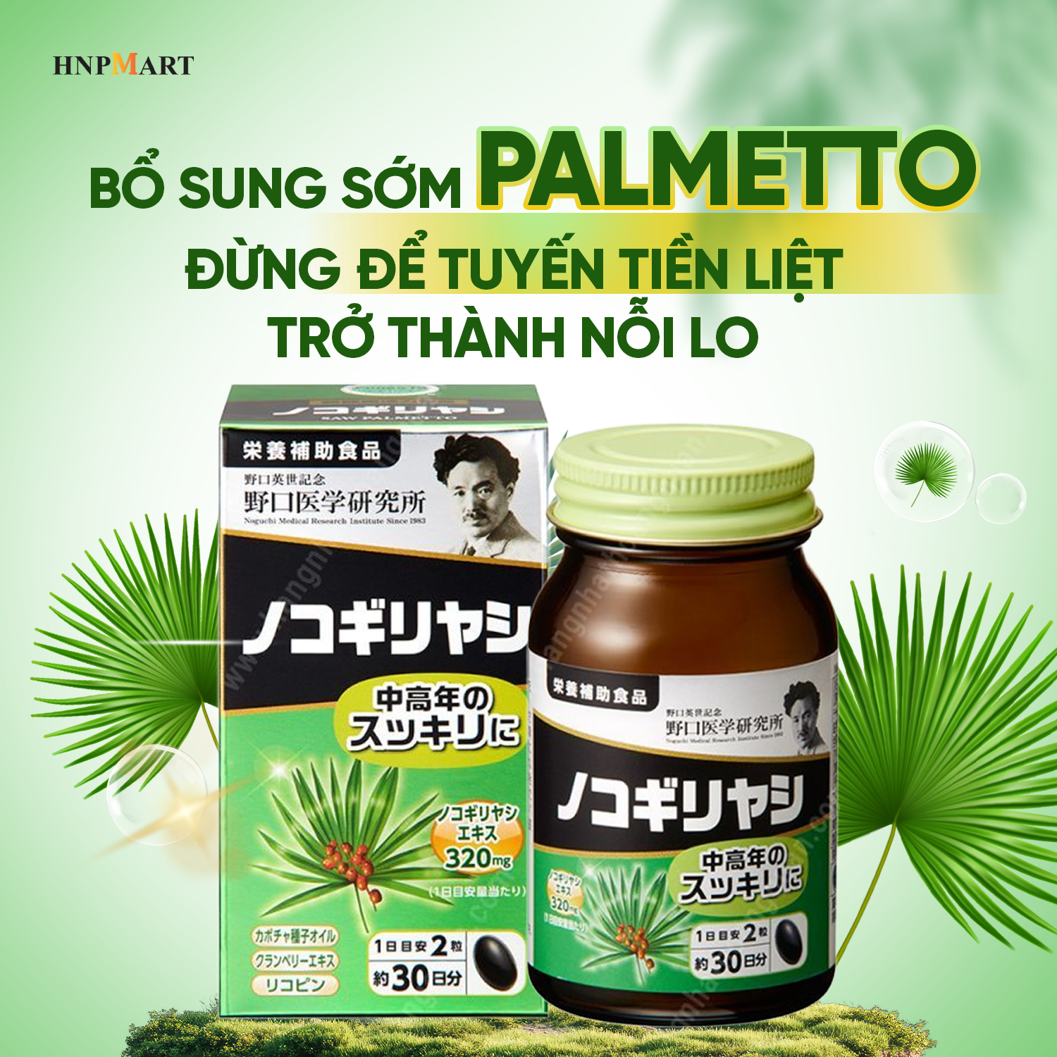 TPBVSK Viên Uống Saw Palmetto Hỗ Trợ Điều Trị Tiền Liệt Tuyến & Tiểu Đêm Noguchi 60 Viên - Ảnh 4