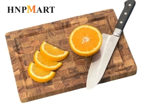 Thớt Thái Kaiyo Gỗ Teak Premium Chữ Nhật DC01 Size S (30x20x2.5cm) - Ảnh 3