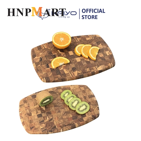 Thớt Thái Kaiyo Gỗ Teak Oval Vân Ngang (30x20x1.4cm) - Ảnh 4