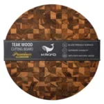 Thớt Thái Kaiyo Gỗ Teak Premium Hình Tròn TDC01 (30x2.5cm)