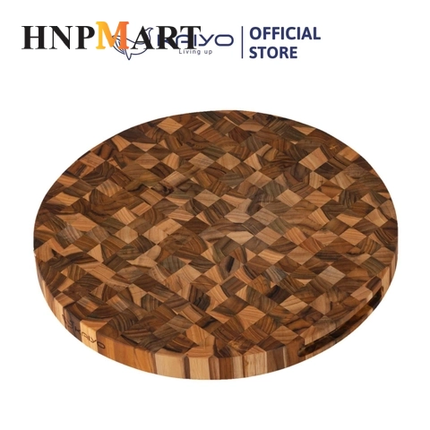 Thớt Thái Kaiyo Gỗ Teak Premium Hình Tròn TDC01 (30x2.5cm) - Ảnh 3