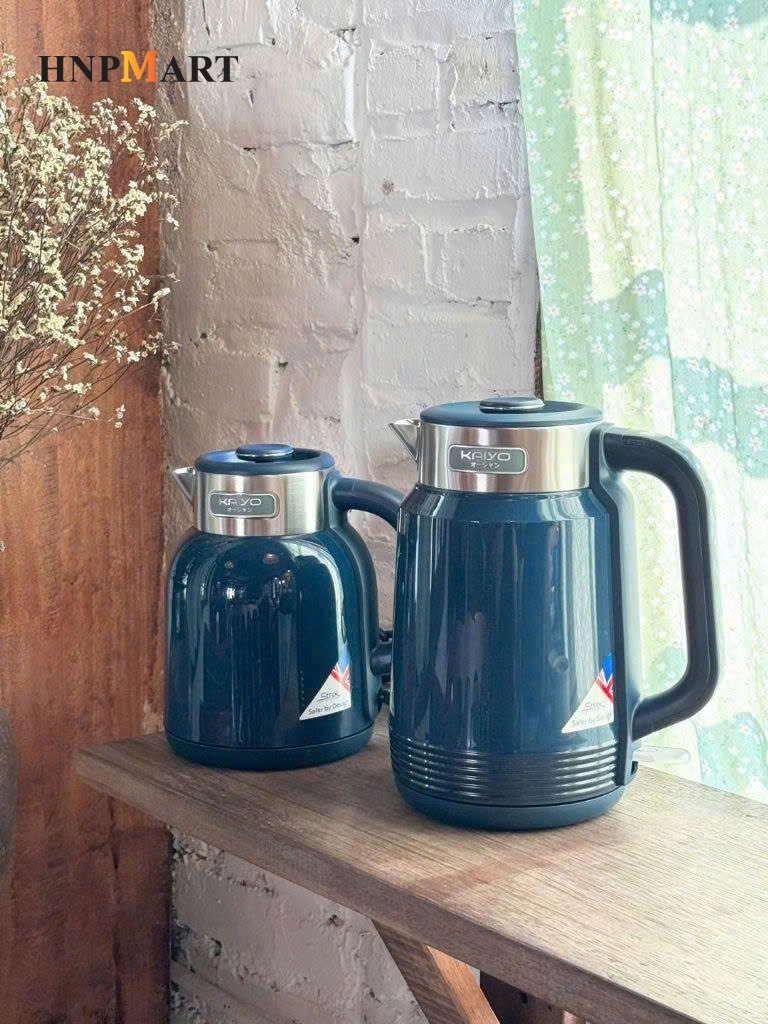 Ấm Siêu Tốc 2 Lớp Cool Touch 1,5L Kaiyo (Xanh Navy) - Ảnh 5