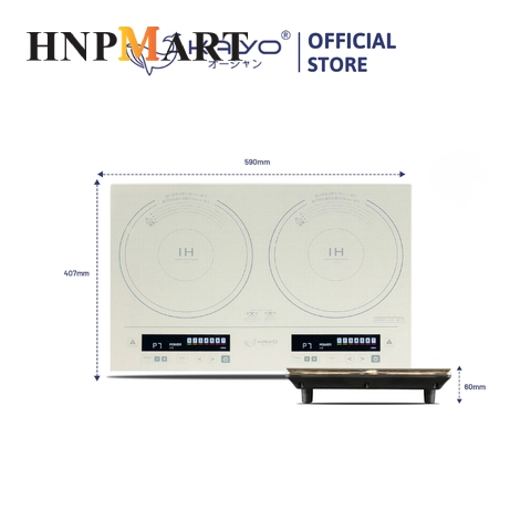 Bếp từ đôi lõi đồng Kaiyo, model KIH-407