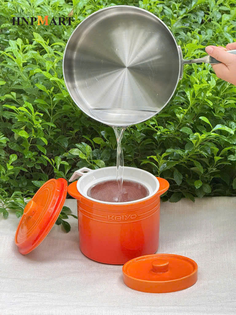 Hũ gốm sứ muối dưa cà Rainbow Kaiyo, 1,5L - Ảnh 3