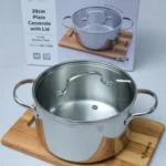 Nồi Inox Thân Đáy Liền Tri-Ply Silver Crown, Size 20Cm
