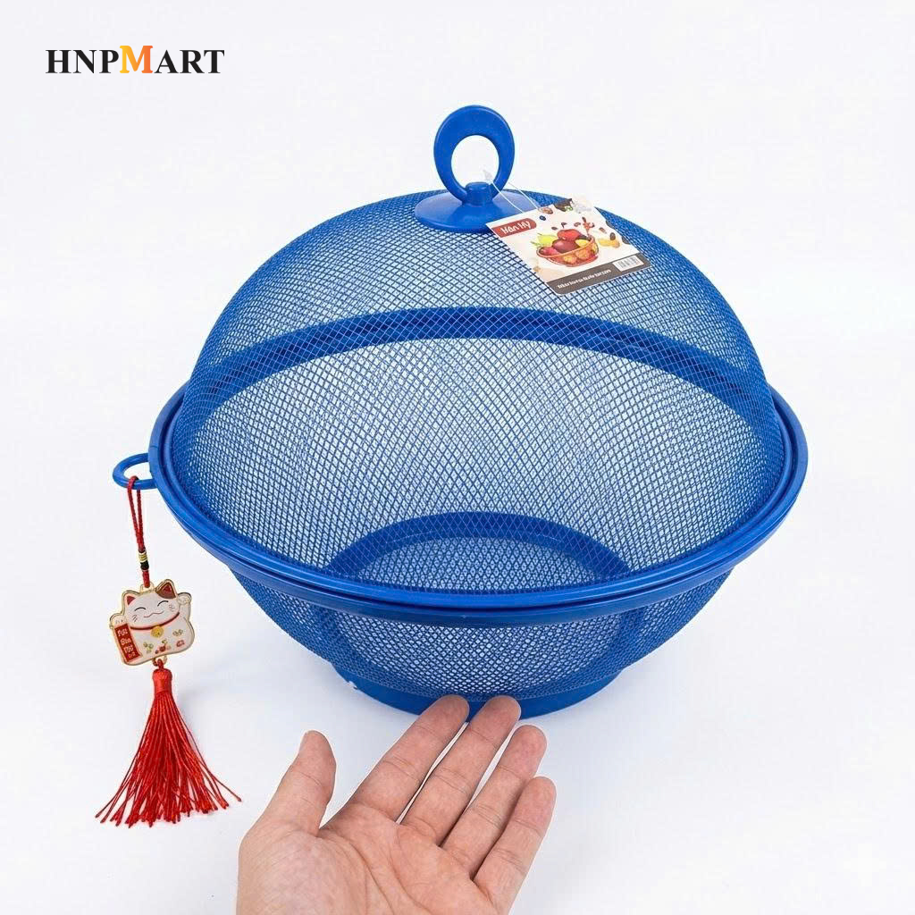 Rổ Quả Táo Kaiyo Có Nắp Đậy, Màu Xanh - Ảnh 4