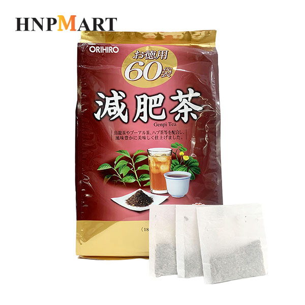 Trà giảm mỡ bụng Genpi Orihiro Nhật Bản 60 gói