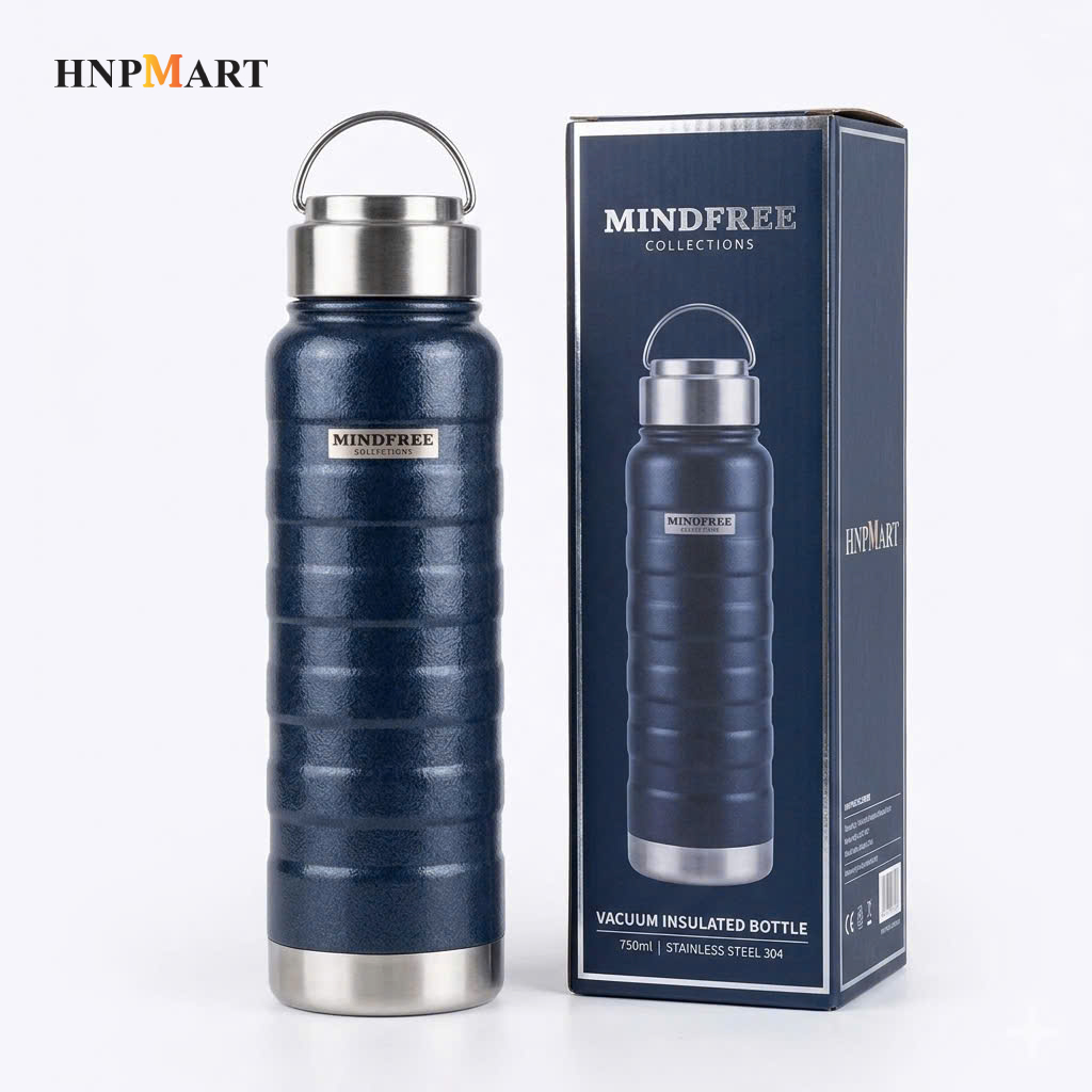 Bình Giữ Nhiệt Inox 304 Có Quai Xách Mind Free 1L