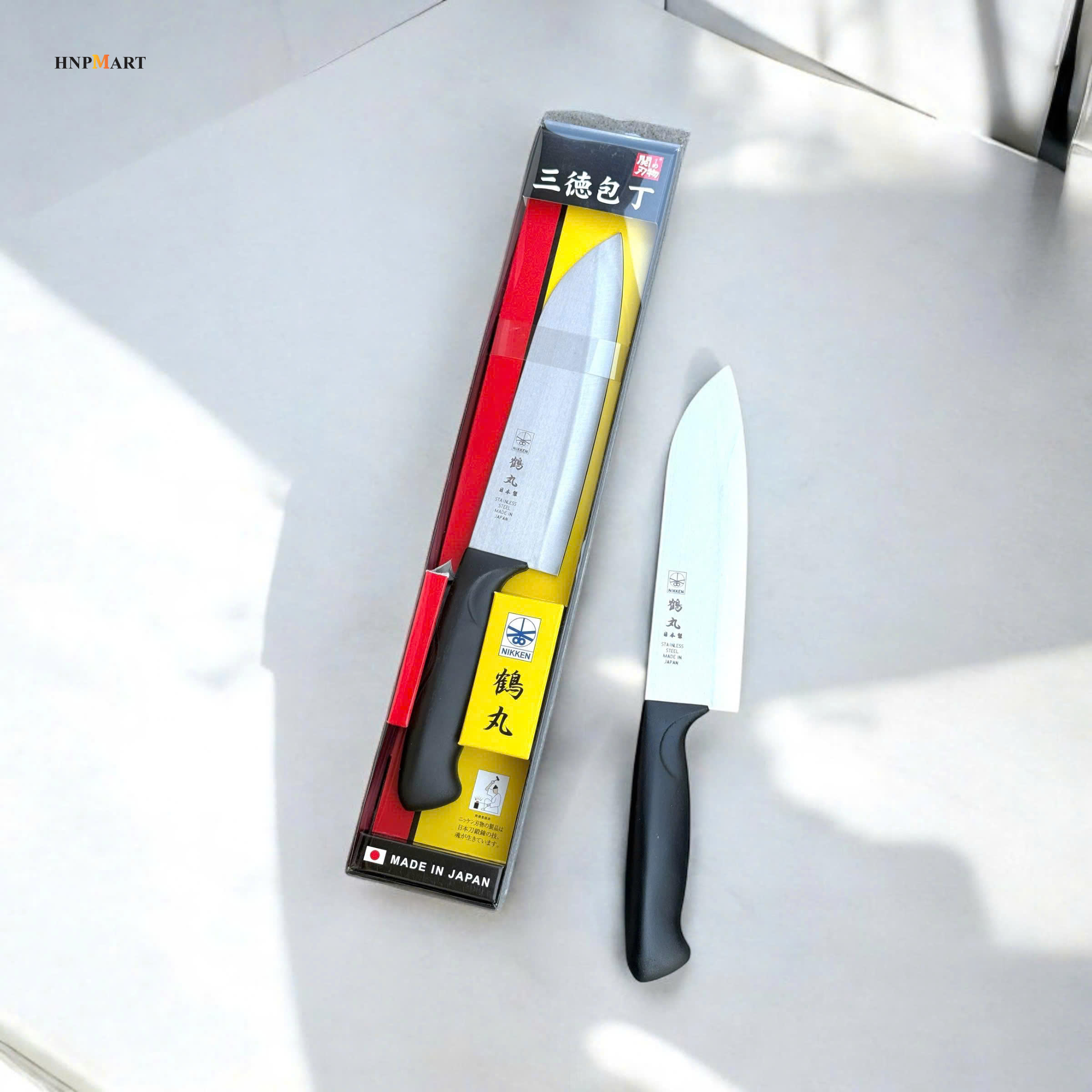 Dao Thái Nhà Bếp Đầu Nhọn Nikken Santoku 28.5Cm - Ảnh 2