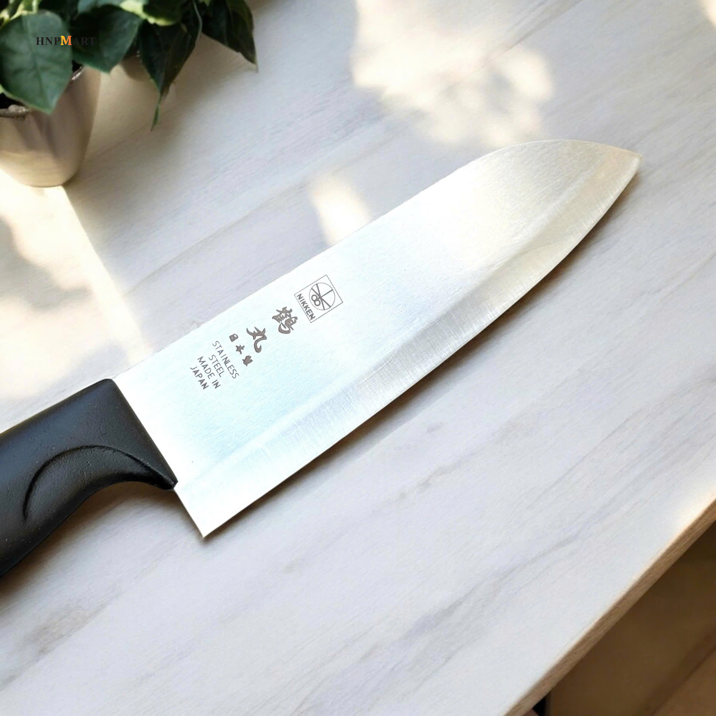 Dao Thái Nhà Bếp Đầu Nhọn Nikken Santoku 28.5Cm - Ảnh 4