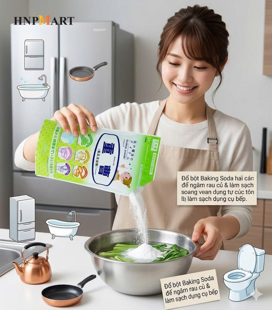 Gói bột baking soda 240g - Ảnh 6