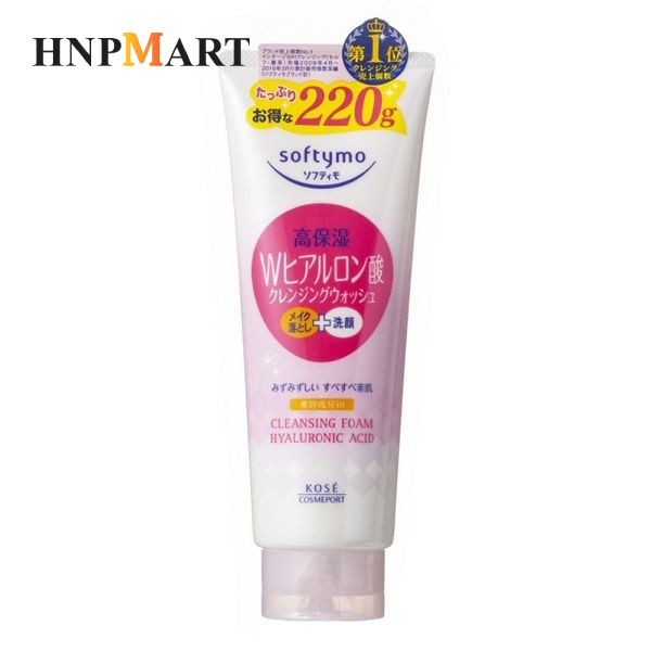 SỮA RỬA MẶT DƯỠNG ẨM DA SOFTYMO ACID HYALURONIC