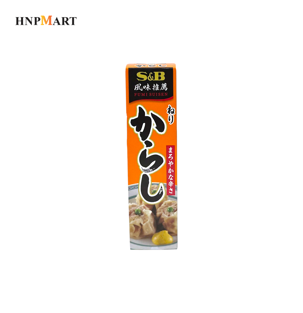 Mù Tạt Vàng S&B Karashi Vị Cay Vừa 43G/Tuýp