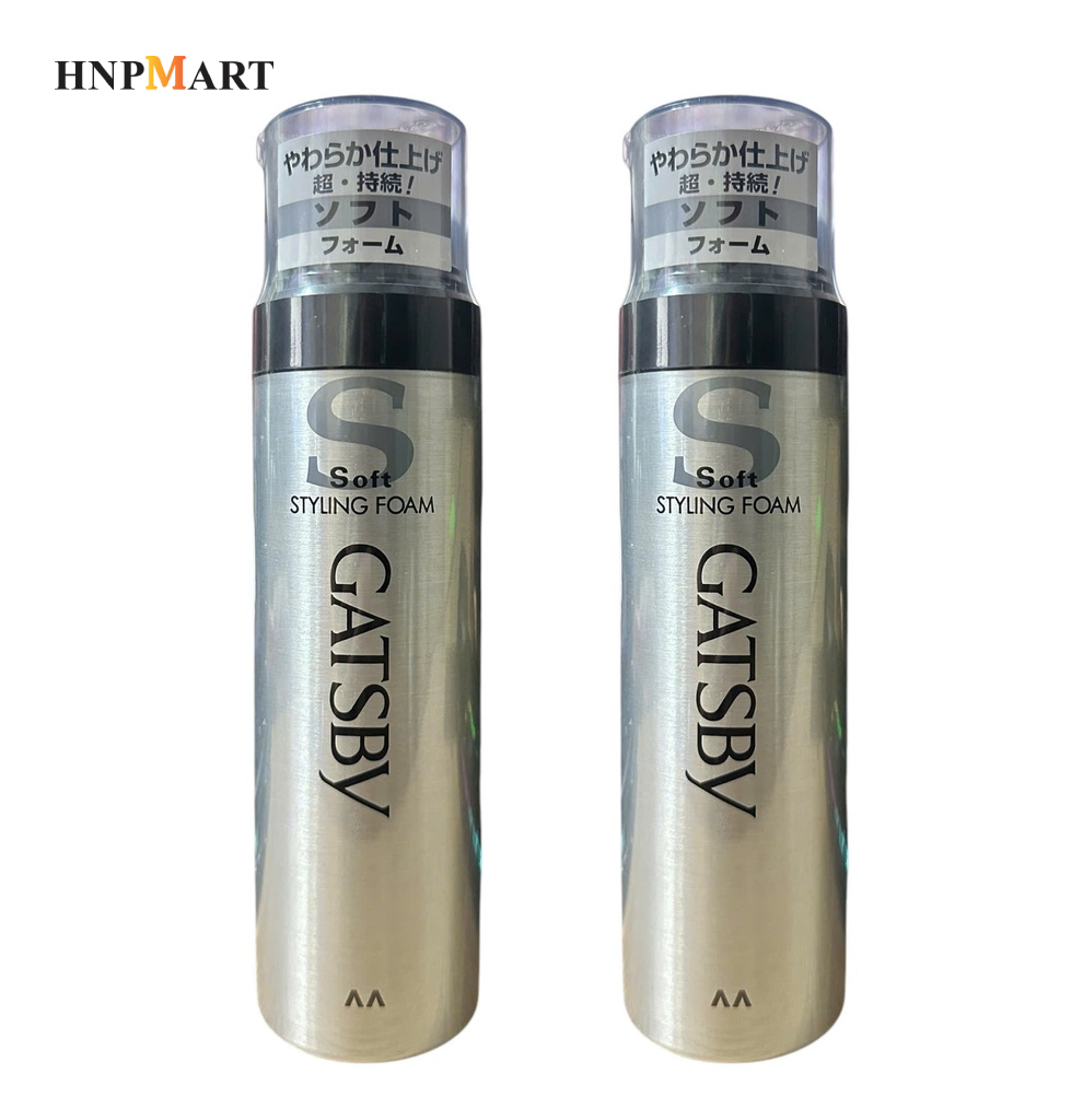 Bọt Tạo Kiểu Tóc Mềm Gatsby 185g