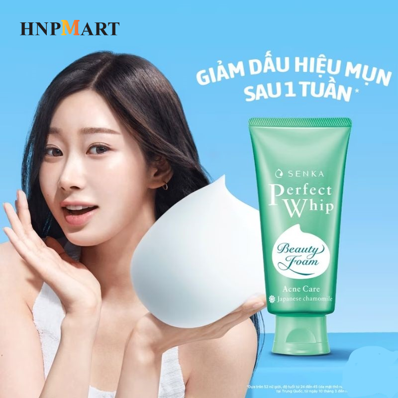 Sữa Rửa Mặt Ngăn Ngừa Mụn Senka Perfect Whip 100g(XLá) - Ảnh 3