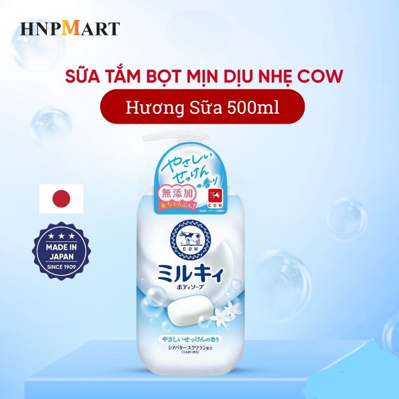 Sữa Tắm Bọt Mịn Dịu Nhẹ Cow Hương Sữa 500ml - Ảnh 2