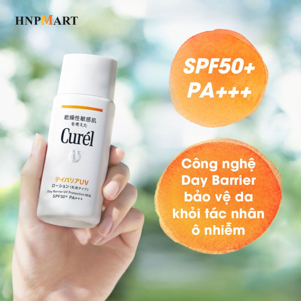 Kem Chống Nắng Curel UV Protection Milk SPF 50+ PA+++ 60ml - Ảnh 2