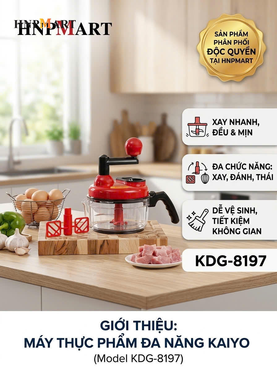 Máy Xay Thực Phẩm Đa Năng Kaiyo KDG-8197 - Ảnh 2