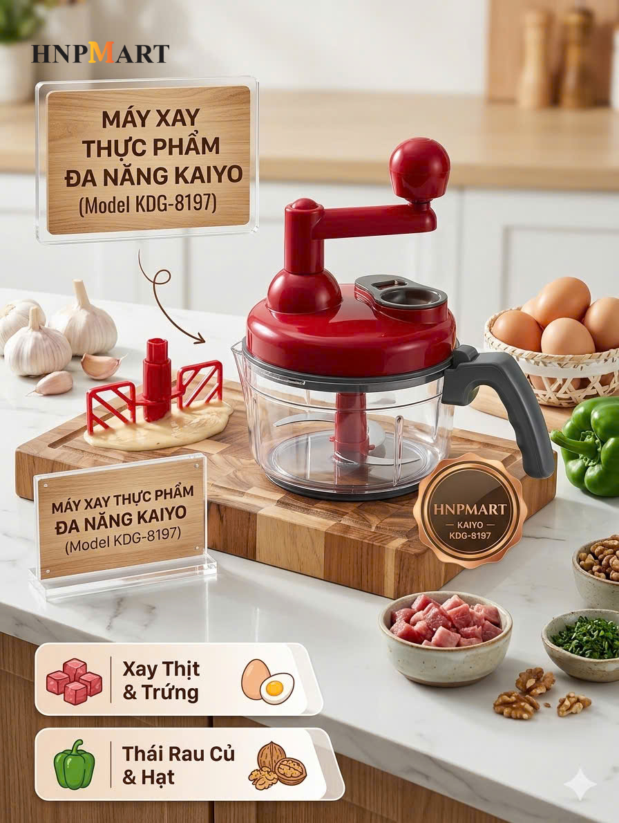 Máy Xay Thực Phẩm Đa Năng Kaiyo KDG-8197 - Ảnh 3