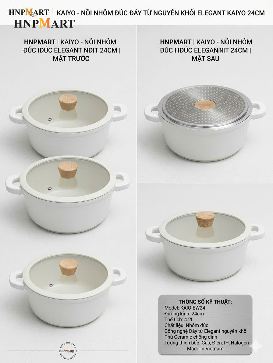 Nồi Lẩu Nhôm Đúc Chống Dính Coronto Kakusee (24Cm, Màu Ghi Đá) - Ảnh 2