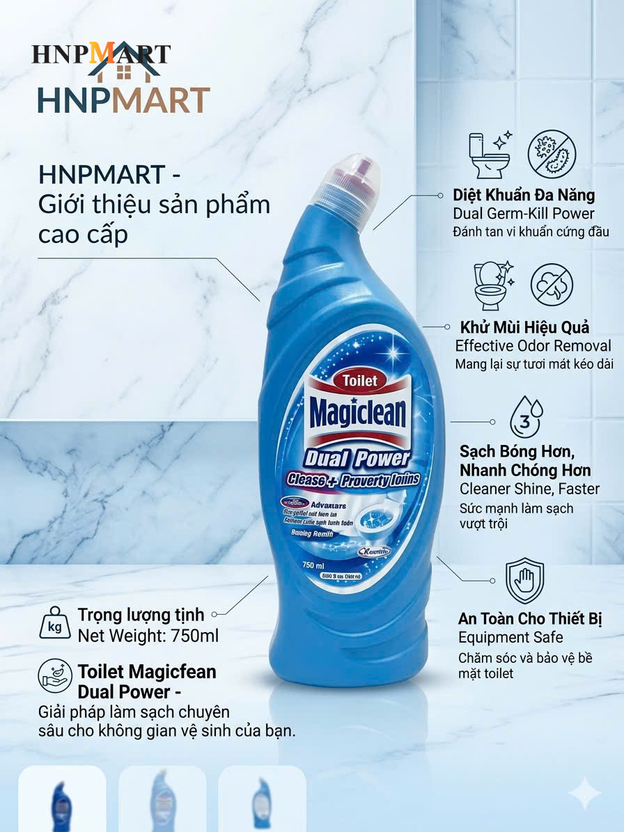 Nước Tẩy Nhà Vệ Sinh Magiclean - Ảnh 3