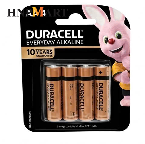 Pin Kiềm Duracell Everyday AA vỉ 4 viên - Ảnh 3