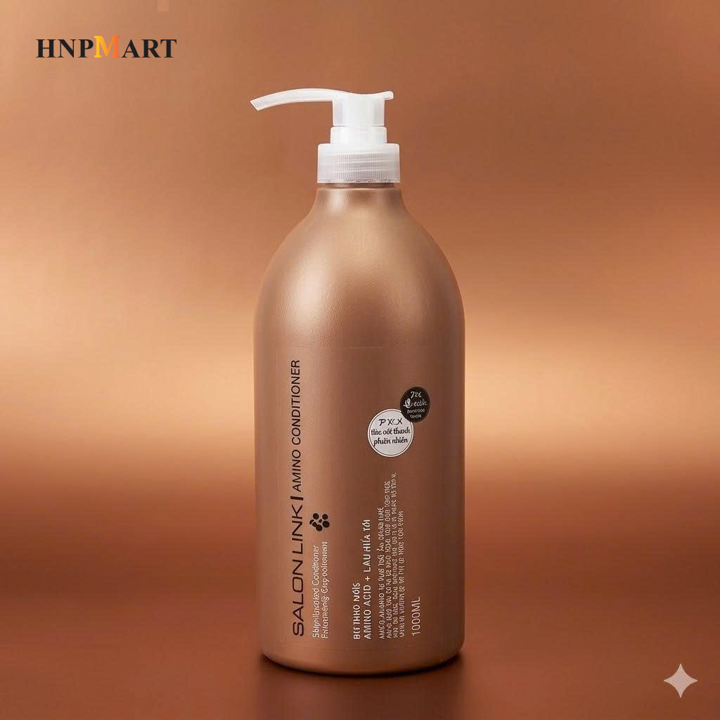 Dầu xả Salon link Amino hoa trà phục hồi tóc hư tổn 1000ml - Ảnh 5