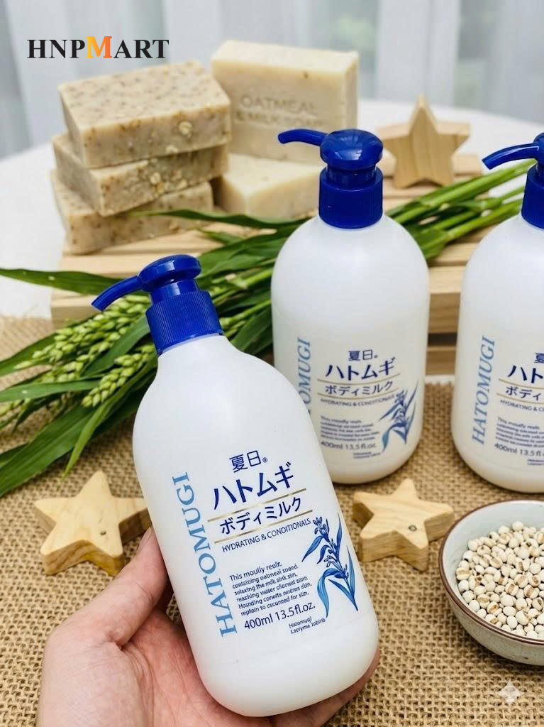 Dưỡng thể ban đêm Hatomugi 400ml - Ảnh 4
