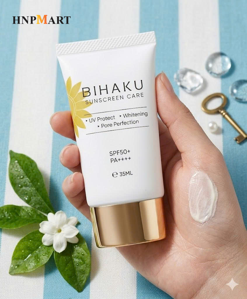 Kem Chống Nắng Bihaku Sunscreen Care SPF50+ PA++++ 35ml - Ảnh 5