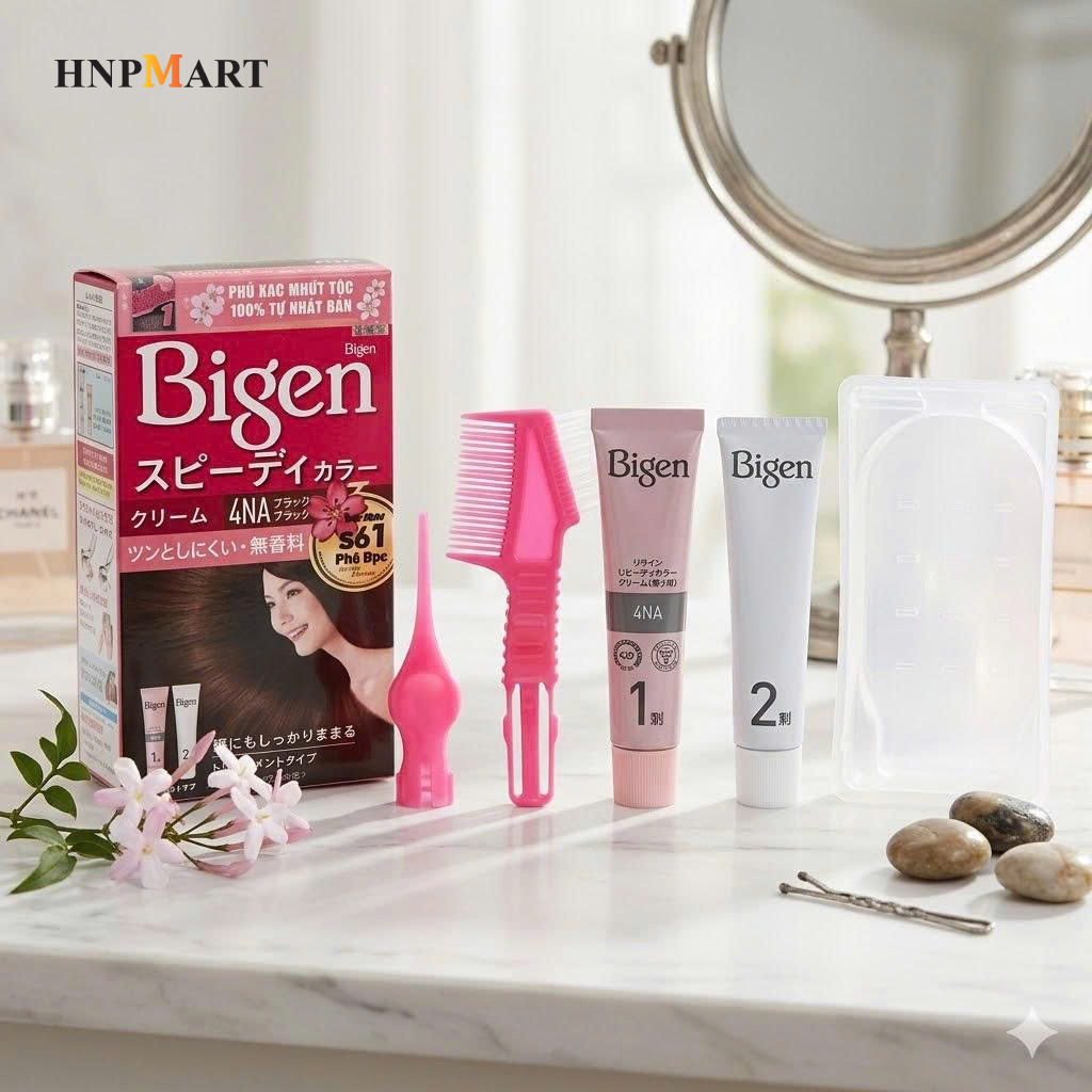 Kem Nhuộm Tóc Phủ Bạc Bigen G - Ảnh 5