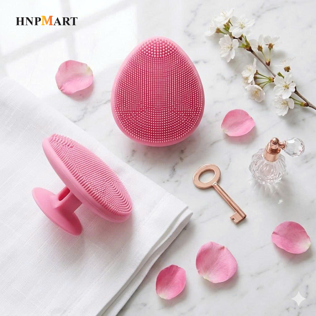 Miếng rửa mặt sillicon Seiwapro Loven Make Cleansing Pad Nhật Bản - Ảnh 4