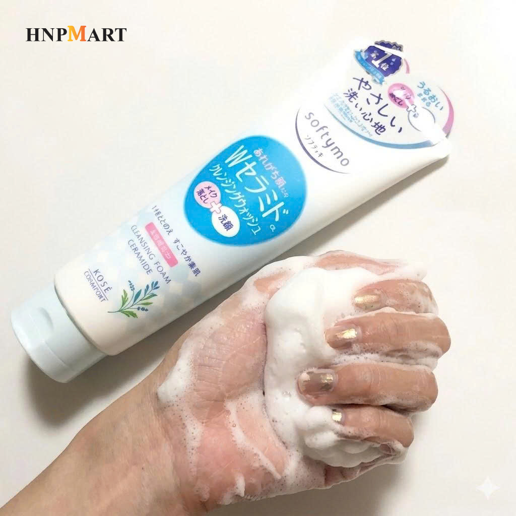 Sữa Rửa Mặt Kosé Softymo Ceramide 190g - Ảnh 5