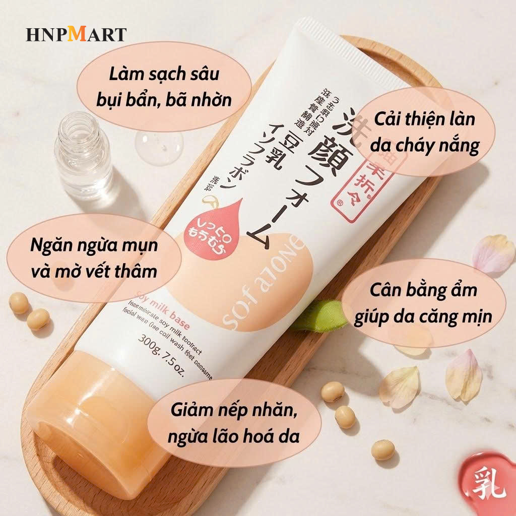 Sữa rửa mặt tinh chất sữa đậu nành dưỡng ẩm Shikioriori 200g - Ảnh 6