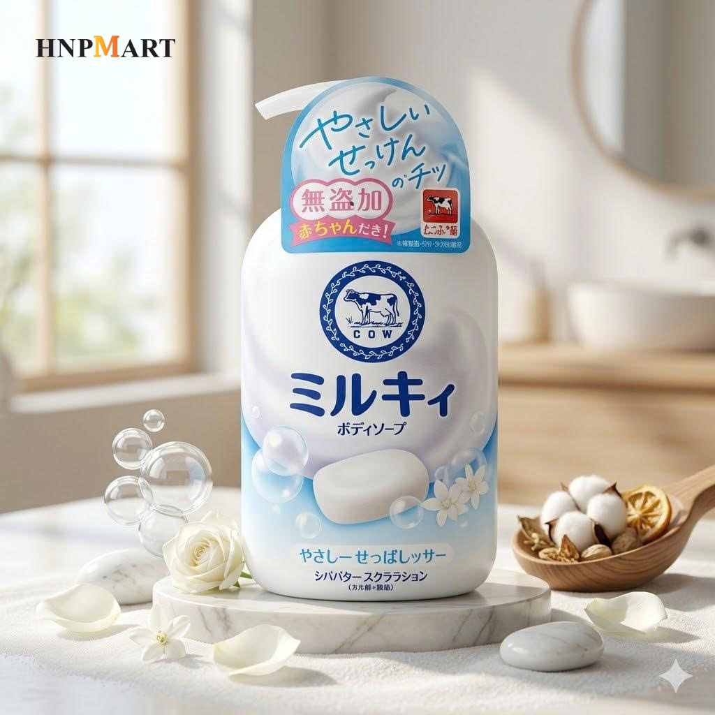 Sữa Tắm Bọt Mịn Dịu Nhẹ Cow Hương Sữa 500ml - Ảnh 4
